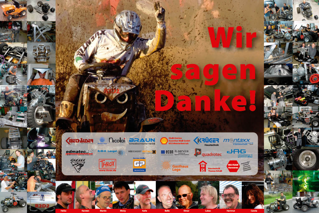 Das R2D2-Racing-Team sagt DANKE ...